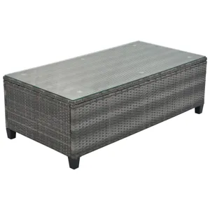 8 Pieces Outdoor Wicker Round Sofa Set, Half-Moon Sectional Sets All Weather, Curved Sofa Set With R