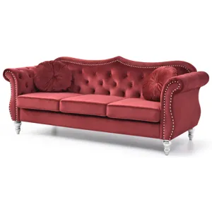 Hollywood - G0669A-S Sofa - Burgundy