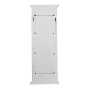Full Length Mirror With Solid Wood Frame, Floor Mirror For Living Room Bedroom Entryway - White