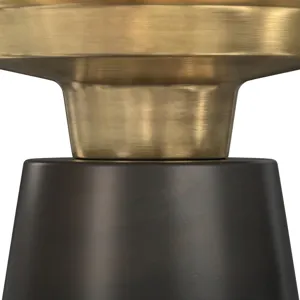 Jaxine - Side Table - Black, Gold