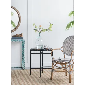 Side Table - Black / Brown