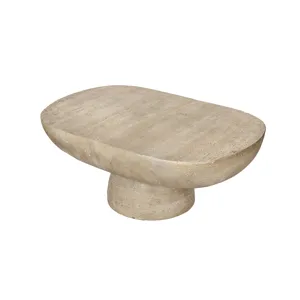 Oval Coffee Table - Cream