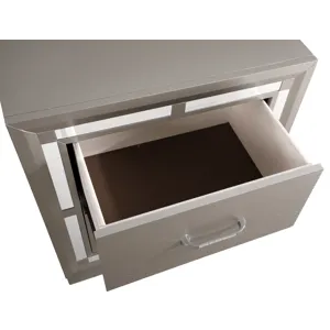 Alana - Nightstand - Silver Champagne