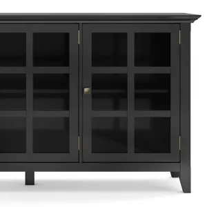 Acadian - Wide Storage Cabinet - Black