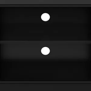 Draper - Mid Century Low TV Media Stand - Black