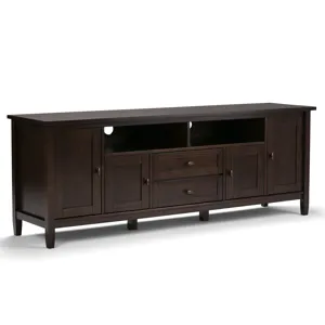 Warm Shaker - 72\" TV Media Stand - Tobacco Brown