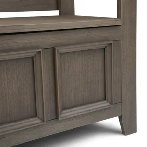 Amherst - Entryway Storage Bench - Farmhouse Grey
