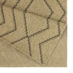 Earth - 7\'10\" X 10\'3\" Indoor / Outdoor Area Rug - Jute / Black