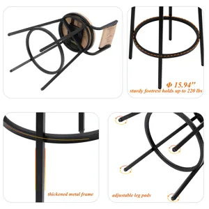 Honey Swivel Bar Stools Paper Rope Handwoven Barstools With Back (Set of 2) Rustic Round Counter Cha