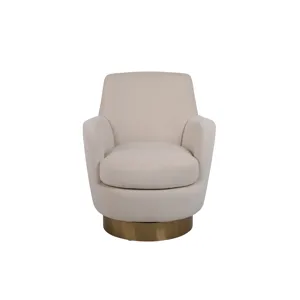 Velvet Swivel Barrel Chair, Swivel Accent Chairs Armchair For Living Room, Reading Chairs For Bedroo