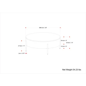Rayburn - Drum Coffee Table - Natural
