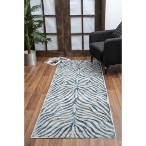 Elegance - GC_CNC6006 Blue 2\' x 3\' Area Rug