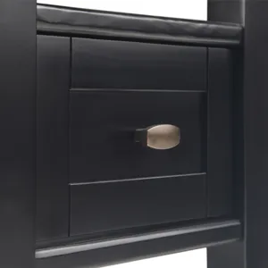 Warm Shaker - Narrow Side Table - Black