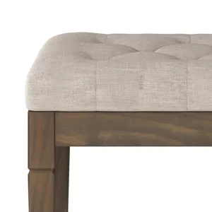 Waverly - Small Tufted Ottoman Bench - Natural