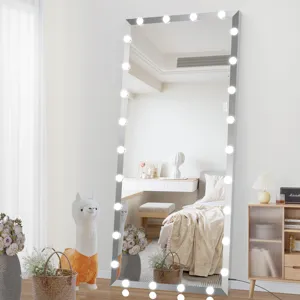 Hollywood - Full Length Mirror With Lights Oversized Full Body Vanity Mirror With 3 Color Modes Ligh