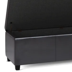 Avalon - Extra Large Storage Ottoman Bench - Tanners Brown