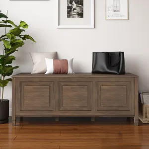 Connaught - Storage Bench Trunk - Natural Aged Brown