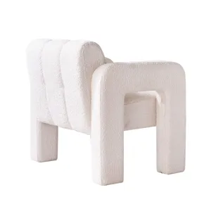 31.10\" Wide Boucle Upholstered Accent Chair - Beige