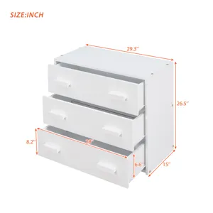Twin Size Loft Bed With Cabinet And Shelf - White