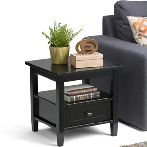 Warm Shaker - End Table - Black