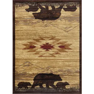 Nature\'s Nest - GC_CBL3006 Multi 7\' x 10\' Lodge Area Rug