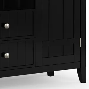Bedford - Sideboard Buffet and Wine Rack - Black