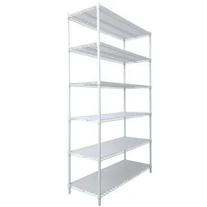 20\" 6 Tier 6000Lbs Capacity Nsf Metal Shelf Wire Shelving Unit, Heavy Duty Adjustable Storage Rack 