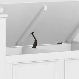 Amherst - Small Entryway Storage Bench - White