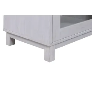 Summit - TV Stand Console With Fireplace - White Walnut Finish