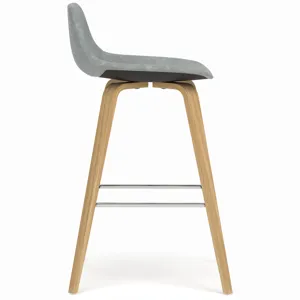 Randolph - Bentwood Counter Height Stool (Set of 2) - Stone Grey / Light Brown