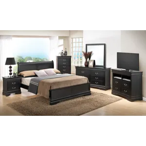 Louis Phillipe - G3150E-KB3 King Bed - Black