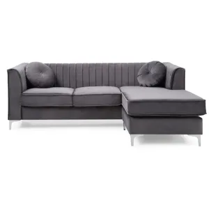 Delray - G790B-SC Sofa Chaise (3 Boxes) - Gray