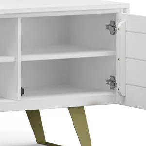 Lowry - TV Media Stand - White