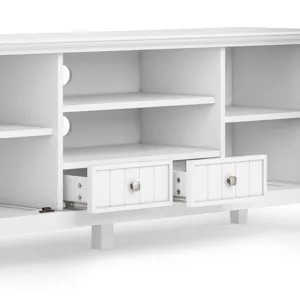 Acadian - 60" TV Media Stand - White