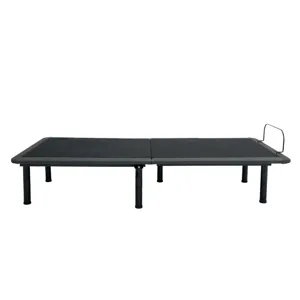 Twin Long Size Adjustable Bed Frame With Voice Activated Controls - Black