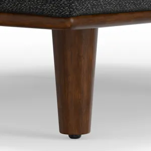 Morrison - Large Rectangular Ottoman - Charcoal Grey