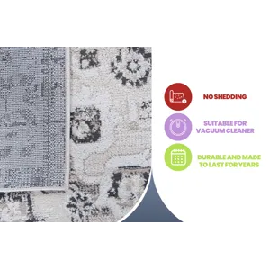 Payas - 2\' x 8\' Medallion Non-Shedding Living Room Bedroom Dining Home Office Stylish And Stain Re
