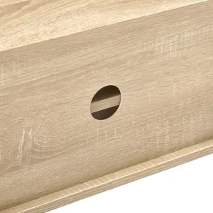 55.12\" Rattan TV Cabinet, Double Sliding Doors For Storage, Adjustable Shelf, Solid Wood Legs, TV C