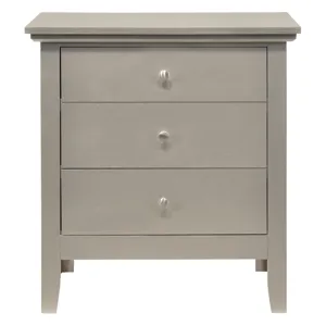 Hammond - G5403-N 3 Drawer Nightstand - Silver Champagne
