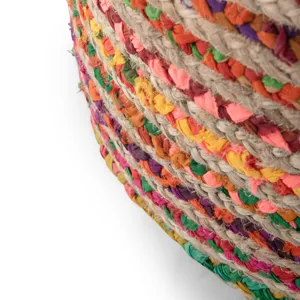 Margo - Round Pouf - Multi Color