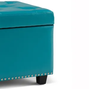 Hamilton - Storage Ottoman - Mediterranean Blue