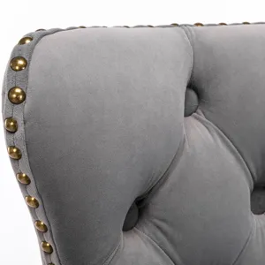 Swivel Velvet Barstools Adjusatble Seat Height , Modern Upholstered Bar Stools With Backs Comfortabl