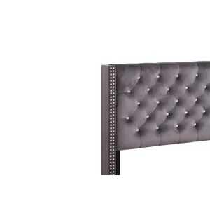 Julie - G1920-FB-UP Full Upholstered Bed - Gray