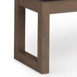 Milltown - Large Ottoman Bench - Midnight Black