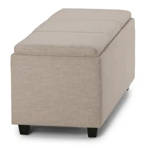 Avalon - Storage Ottoman - Natural