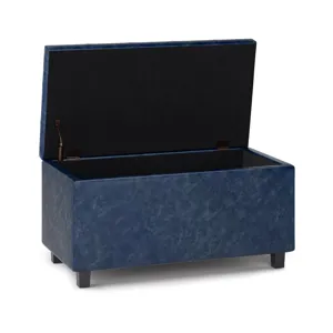Cosmopolitan - Storage Ottoman - Denim Blue