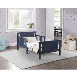 Connelly - Reversible Panel Toddler Bed - Midnight Blue/Vintage Walnut