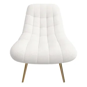 Aubrey - French Boucle Lounge Chair - Beige