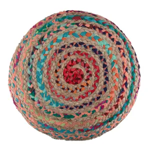 Margo - Round Pouf - Multi Color