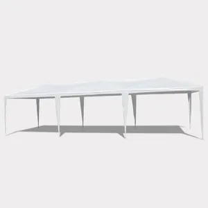 10X30\' Wedding Party Canopy Tent Outdoor Gazebo With 5 Removable Sidewalls - White
